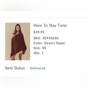 Here to stay tunic